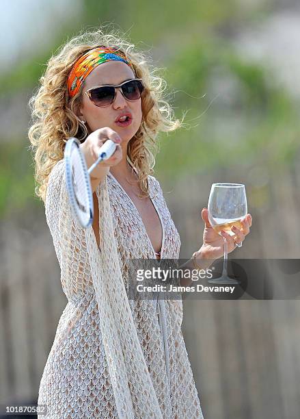 Kate Hudson on location for "Something Borrowed" at Fort Tilden State Park on June 7, 2010 in Rockaway, Queens.