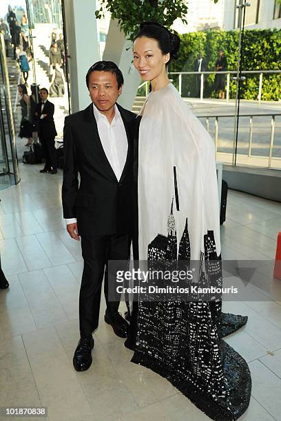 Designer Zang Toi and Ling Tan attend the 2010 CFDA Fashion Awards at Alice Tully Hall, Lincoln Center on June 7, 2010 in New York City.