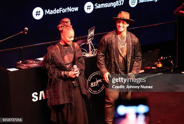 Janet Jackson and Daddy Yankee attend the Janet "Made For Now" Video Release Celebration With Daddy Yankee at The Samsung Experience on August 17,...