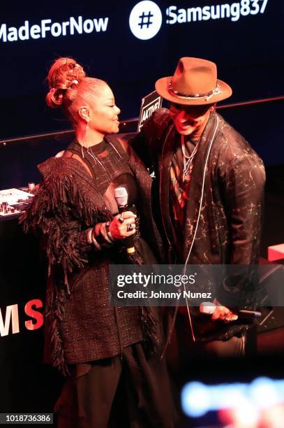 Janet Jackson and Daddy Yankee attend the Janet "Made For Now" Video Release Celebration With Daddy Yankee at The Samsung Experience on August 17,...