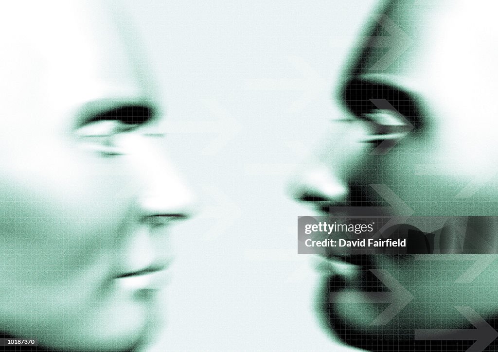 CLONED HUMAN FACE (DIGITAL COMPOSITE)