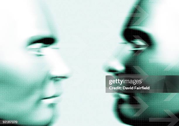 Cloned Human Face , Foto de stock