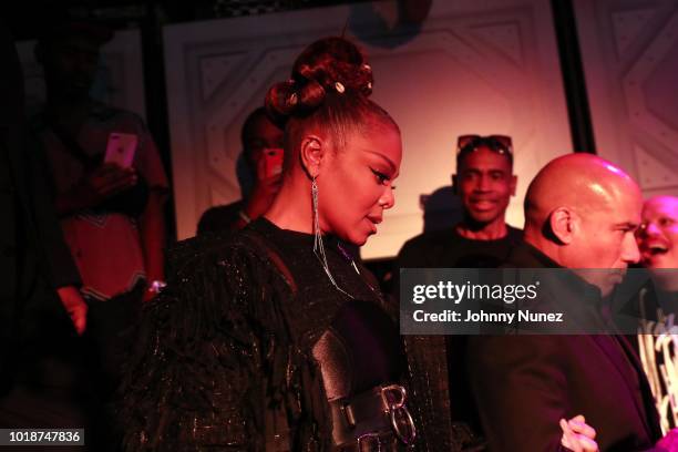 Janet Jackson attends the Janet "Made For Now" Video Release Celebration With Daddy Yankee at The Samsung Experience on August 17, 2018 in New York...
