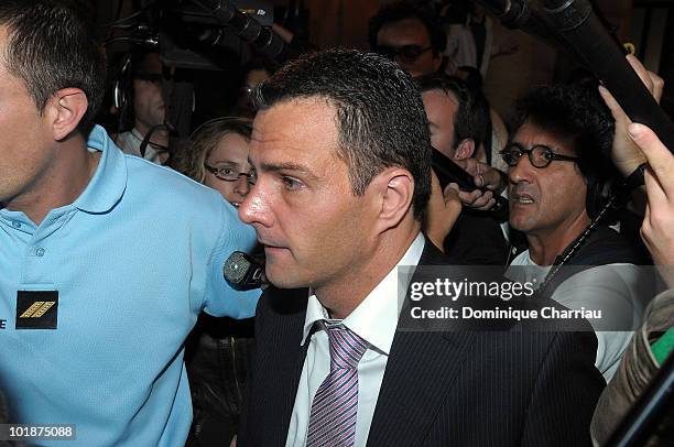 Futures trader Jerome Kerviel arrives at the Palais de Justice court on June 8, 2010 in Paris, France. Kerviel faces charges of breach of trust,...