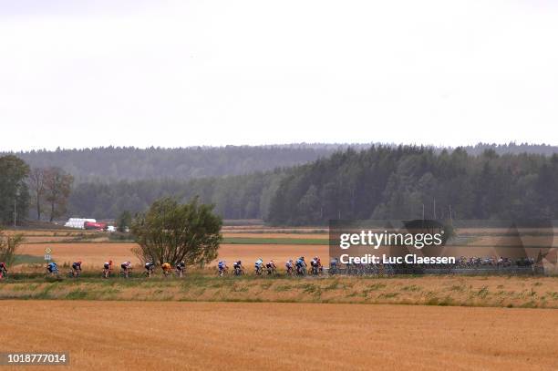 Peloton / Landscape / during the 4th Ladies Tour of Norway 2018, Stage 2 a 127,7km stage from Fredrikstad to Sarpsborg 49m / LTON / on August 18,...