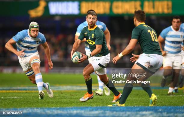 Willie le Roux of South Africa during the Rugby Championship match between South Africa and Argentina at Jonsson Kings Park on August 18, 2018 in...