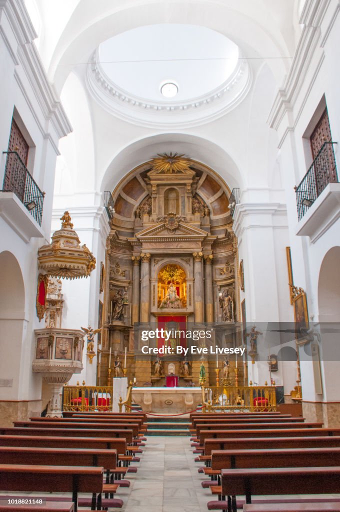 Nave, Apse and Alter of San Antonio Parish Church.