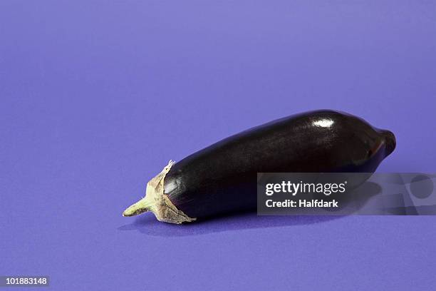 an eggplant - aubergine stock-fotos und bilder