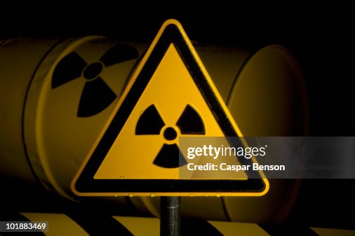 A Radioactive Warning Sign A Radioactive Warning Sign