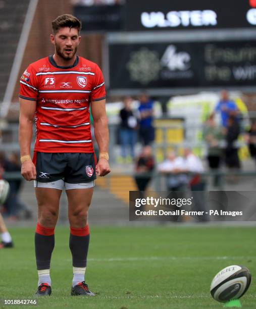 Owen Williams Gloucester of during the pre-season friendly match at the Kingspan Stadium, Belfast.