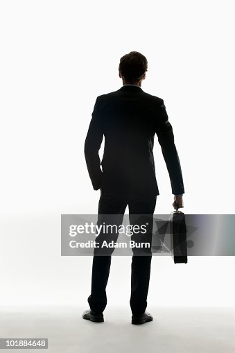 Business Man Rear Portrait Of A Businessman Rear View High-Res Stock Photo - Getty Images