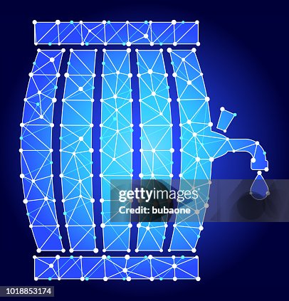 Barrel Blue Triangle Node Vector Pattern Barrel Blue Triangle Node Vector Pattern