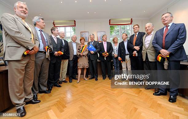 Koekelberg mayor Philippe Pivin, Schaerbeek mayor Bernard Clerfayt, Woluwe-Saint-Lambert mayor Olivier Maingain, Kraainem mayor Arnold d'Oreye de...