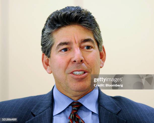 Dan Brutto, president of international operations for United Parcel Service Inc., speaks during an interview in New York, U.S., on Tuesday, June 8,...