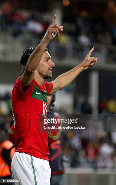 Danny Gomes of Portugal celebrates after scoring a goal during the international friendly match between Portugal and Mozambique at Wanderers Stadium...