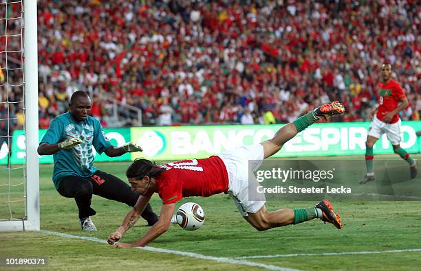 Danny Gomes of Portugal loses control of the ball during the international friendly match between Portugal and Mozambique at Wanderers Stadium on...