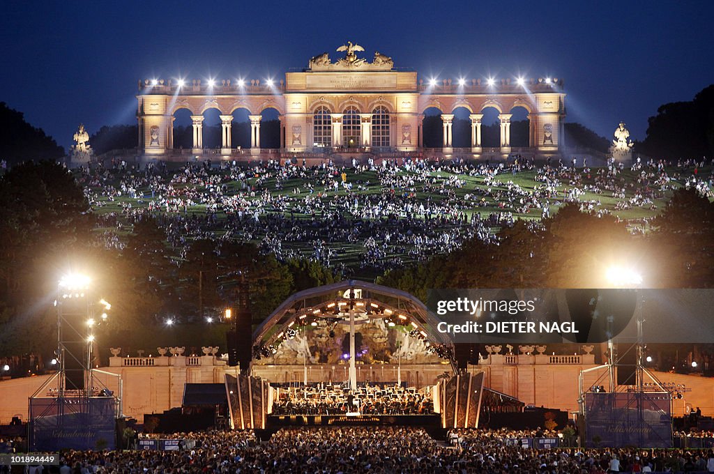 A general view of Schoenbrunn Palace is