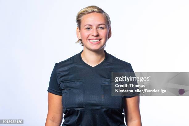 Nicole Zabinski poses during a portrait session at the Annual Women's Referee Course on August 18, 2018 in Unna, Germany.