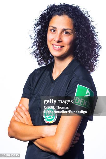 Uelfet Car poses during a portrait session at the Annual Women's Referee Course on August 18, 2018 in Unna, Germany.
