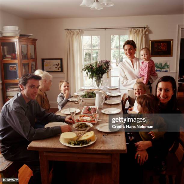 3,723 Family Dinner Table Portrait Stock Photos, High-Res Pictures, and ...
