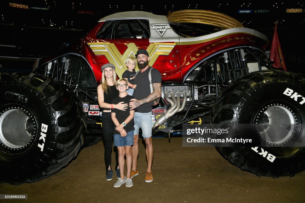 Monster Jam Celebrity Event At STAPLES Center