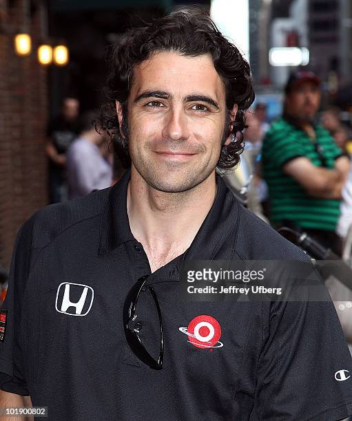 Indy 500 winner Dario Franchitti visits "Late Show With David Letterman" at Ed Sullivan Theater on June 8, 2010 in New York, New York.