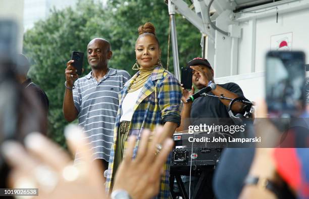 Janet Jackson celebrates "Made For Now" at the 44th annual Harlem Week on August 18, 2018 in New York City.