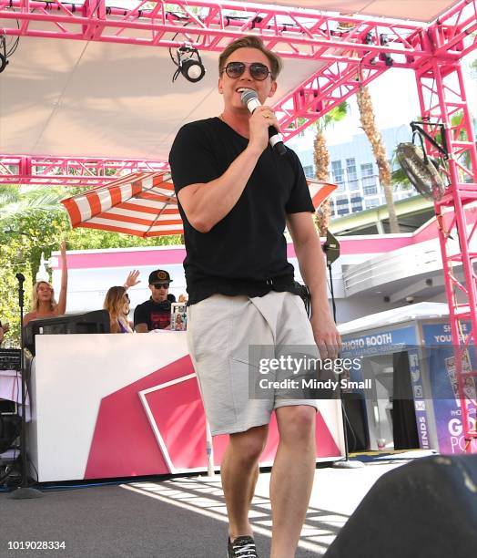 Recording artist Jesse McCartney performs at The Flamingo Go Pool on August 18, 2018 in Las Vegas, Nevada.