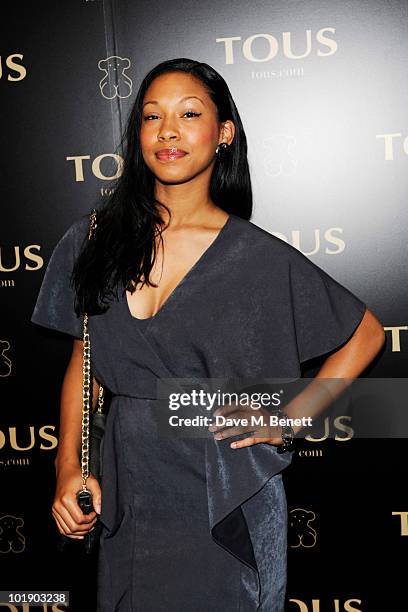 Shanika Warren-Markland attends the VIP Party of Kylie Minogue Announced As The Face of Tous on June 8, 2010 in London, England.