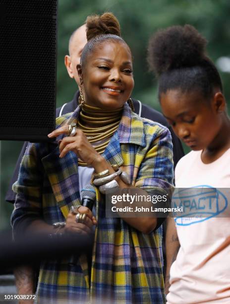 Janet Jackson celebrates "Made For Now" at the 44th annual Harlem Week on August 18, 2018 in New York City.