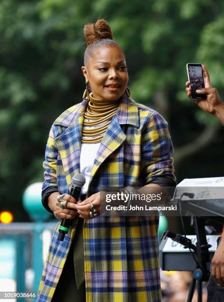 Janet Jackson celebrates "Made For Now" at the 44th annual Harlem Week on August 18, 2018 in New York City.