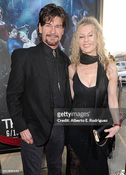 Actor Don Swayze and guest arrive at HBO's "True Blood" Season 3 premiere held at ArcLight Cinemas Cinerama Dome on June 8, 2010 in Hollywood,...