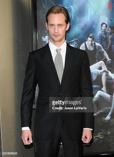 Actor Alexander Skarsgard attends the third season premiere of HBO's "True Blood" at ArcLight Cinemas Cinerama Dome on June 8, 2010 in Hollywood,...