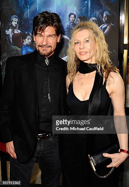 Actor Don Swayze and guest arrive at HBO's "True Blood" Season 3 premiere held at the ArcLight Cinemas Cinerama Dome on June 8, 2010 in Hollywood,...