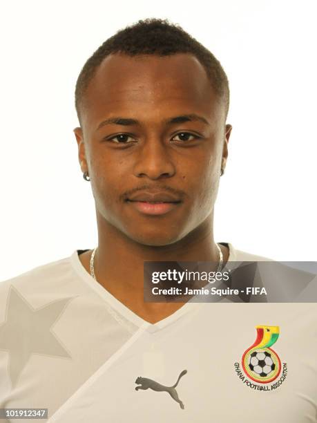 Andre Ayew of Ghana poses during the official FIFA World Cup 2010 portrait session on June 8, 2010 in Johannesburg, South Africa.