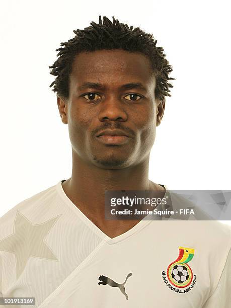 Anthony Annan of Ghana poses during the official FIFA World Cup 2010 portrait session on June 8, 2010 in Johannesburg, South Africa.