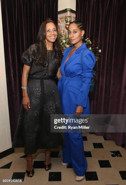 Michelle Cole and Tracee Ellis Ross attend Harper's BAZAAR and the CDG celebrate Excellence in Television Costume Design with the Emmy Nominated...