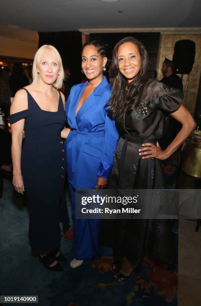 Emma Mortimer, Tracee Ellis Ross, and Michelle Cole attend Harper's BAZAAR and the CDG celebrate Excellence in Television Costume Design with the...