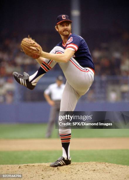 Bert Blyleven of the Cleveland Indians pitching during a game from his 1984 season with the Cleveland Indians. Bert Blyleven played for 22 years with...