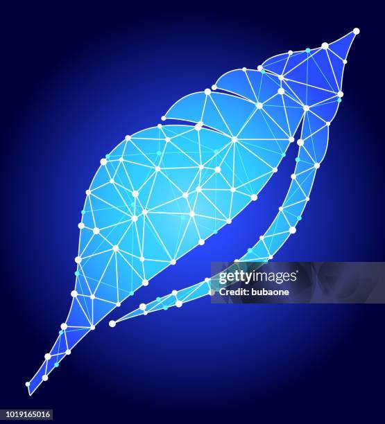 seashell blue triangle node vector pattern - seashell pattern stock illustrations