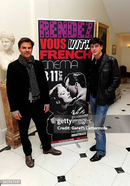 Director Francois Ozon and actor Louis-Ronan Choisy attend the launch of Rendez-Vous with French Cinema at the Residence de France on June 9, 2010 in...