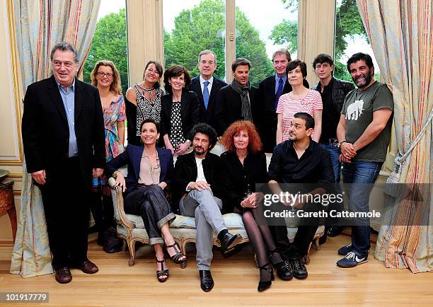 Stephen Frears, Lucy Russell, Regine Hatchondo, Laurence Auer, Ambassador of France to the United Kingdom. Maurice Gourdault-Montagne, Francois Ozon,...