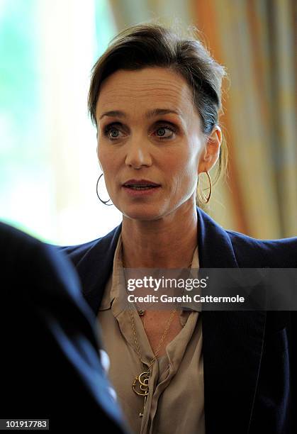 Kristin Scott Thomas attends the launch of Rendez-Vous with French Cinema at the Residence de France on June 9, 2010 in London, England. Rendez-vous...