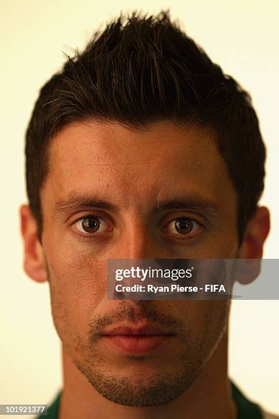 Robert Koren of Slovenia poses during the official FIFA World Cup 2010 portrait session on June 9, 2010 in Johannesburg, South Africa.