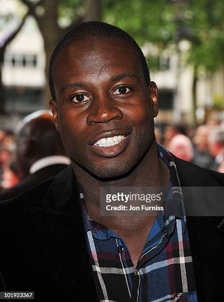 Rugby league player Martin Offiah attends the European Premiere of 'Killers' at Odeon West End on June 9, 2010 in London, England.