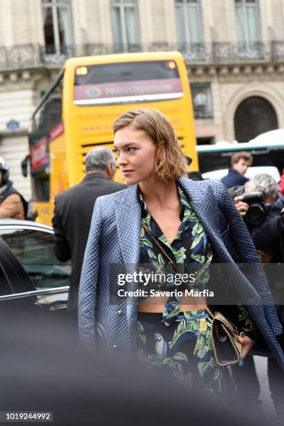 Guest seen outside Stella Mccartney during Paris Fashion Week Spring/Summer 2018 on 2nd October , 2017 in Paris, France