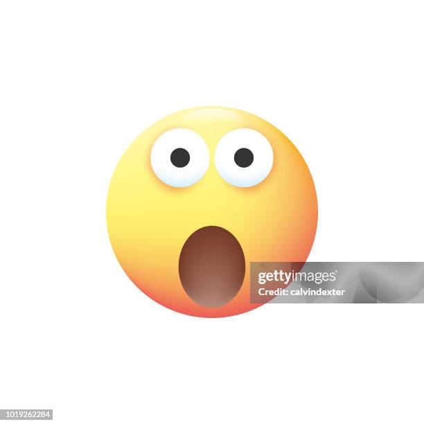 bildbanksillustrationer, clip art samt tecknat material och ikoner med uttryckssymbol pastell färg - överraskning
