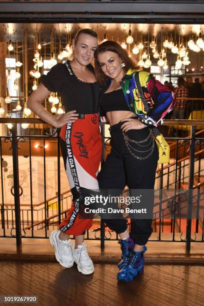 Tessie Hartmann and Tallia Storm attend the Gala Screening of "Alpha" at Picturehouse Central on August 19, 2018 in London, England.