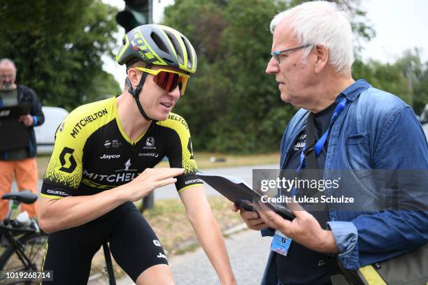 Start / Cameron Meyer of Australia and Team Mitchelton-Scott / during the 23rd Euroeyes Cyclassics 2018 a 217,6km race from Hamburg to Hamburg on...