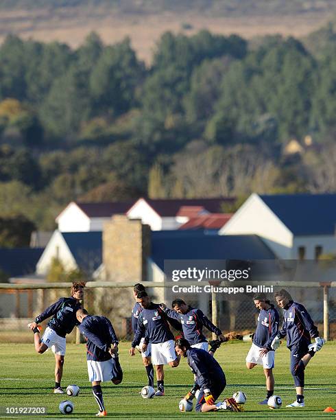 Italy training in Centurion during the 2010 FIFA World Cup on June 9, 2010 in Centurion, South Africa.